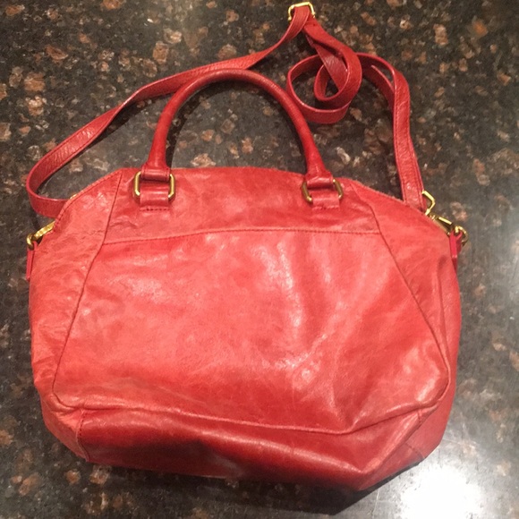 Beautiful Elliott Lucca red leather purse handbag - Picture 2 of 7